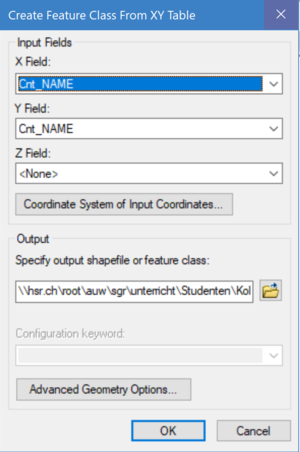Create Feature Class