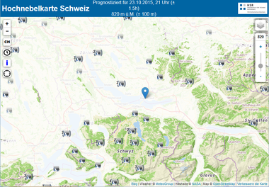 Nebelkarte mit Hochnebel (Relaunch 2015)