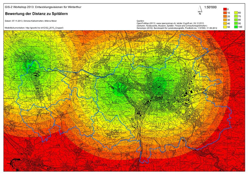 Datei:GIS 2 Gruppe5 2013 Distanz spital.jpg