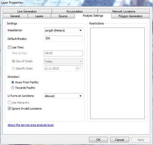 Layer Properties_Einstellungen Bus